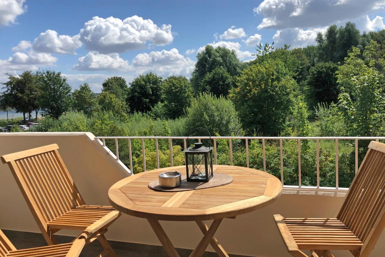 Fewo1846 Strandresidenz Wassersleben - Ostseenest - Modernes Studioapartment Mit Balkon Am Strand Harrislee Bagian luar foto
