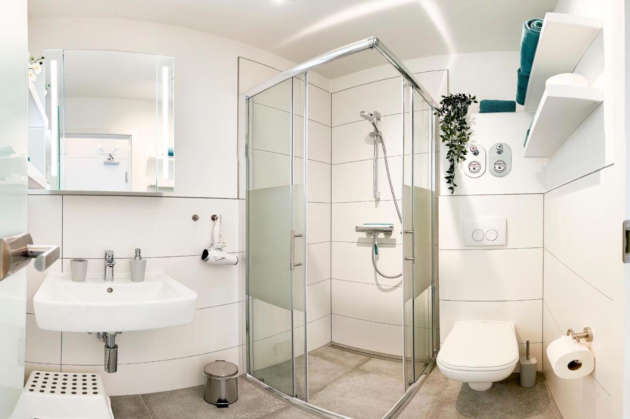 Fewo1846 Strandresidenz Wassersleben - Ostseenest - Modernes Studioapartment Mit Balkon Am Strand Harrislee Bagian luar foto